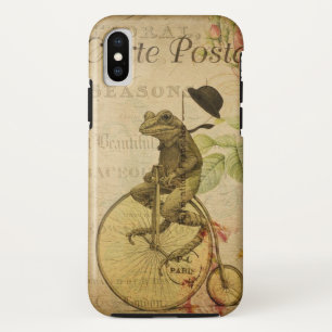 Case-Mate iPhone Case Vintage French Postcard Frog Riding
