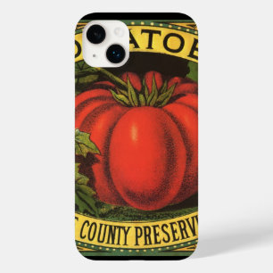 Coques Pour iPhone Vintage Fruit Crate Étiquette Art, Wayne Co Tomate