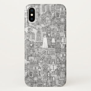 Coque Case-Mate Pour iPhone vintage halloween noir blanc