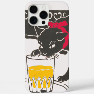 Coques iPhone 16 Pro Max Vintage Japanese Beer Cat Art Goyo Retro