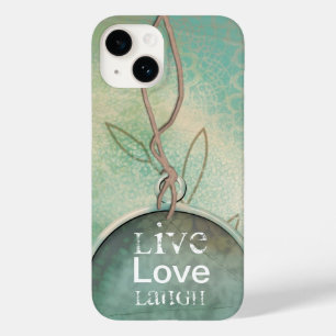 Coque Pour iPhone 14 Vintage Live Love Rire