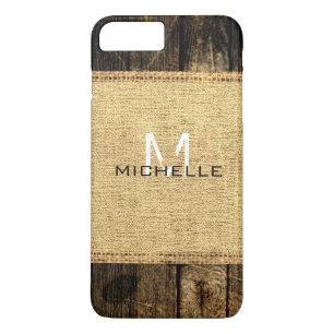 Coque Case-Mate Pour iPhone Vintage look bois Burlap Rustique