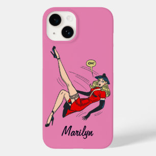 Coques Pour iPhone Vintage magnifique blonde glamour fille Pinup rétr