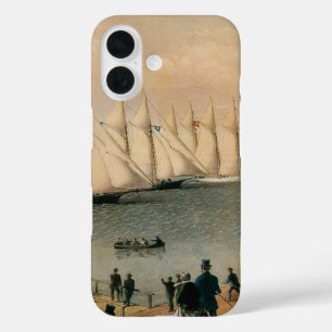 Coques iPhone 16 Vintage Maritime, New York Yacht Club Regatta