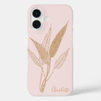 Vintage minimaliste personnalisé rose botanique