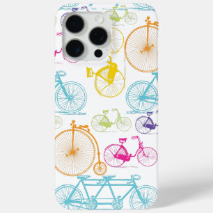 Coque iPhone 15 Pro Max Vintage moderne Vélo couleur brillante Motif néon