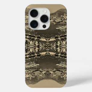 Coque iPhone 15 Pro Vintage Monaco Monte-Carlo Vue générale