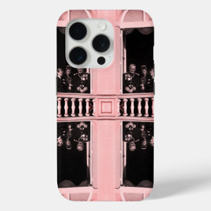 Coque iPhone 15 Pro Vintage Monaco princière famille dans le balcon du