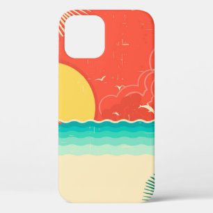 Case-Mate iPhone Case Vintage nature tropicale arrière - plan de mer ave
