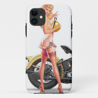 Coque iPhone 11 Vintage Naughty Sexie Pin Up Girl