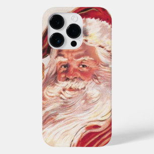Coque Pour iPhone 14 Pro Vintage Noël Père Noël