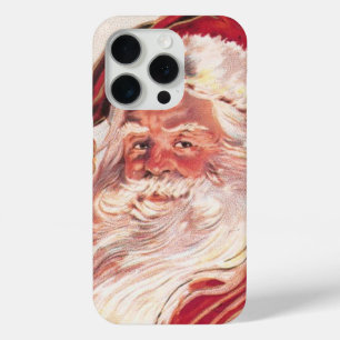 Coque iPhone 15 Pro Vintage Noël Père Noël