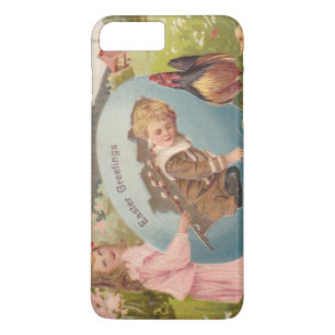 Coque Case-Mate Pour iPhone Vintage Pâques Victorienne fille et garçon