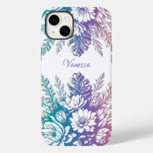 Coque Pour iPhone 14 Plus Vintage Pastel Colorful Floral Design