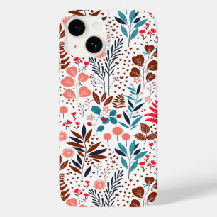 Coque Pour iPhone 14 Vintage Printemps Fleurs de pays Pré