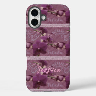 Coques iPhone 16 Plus Vintage purple orchid phone case