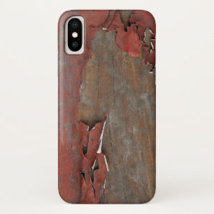 Coque iPhone X Vintage Red Barn Wood
