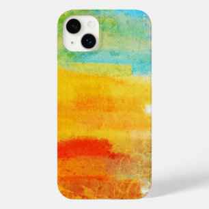 Coque Pour iPhone 14 Plus Vintage rétro coloré   Peinture Abstraite