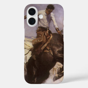 Coques iPhone 16 Vintage Rodeo Cowboy, Breezy Riding par WHD Koerne