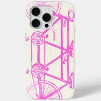Vintage rose brillant Couleurs Vélo Motif Iphone
