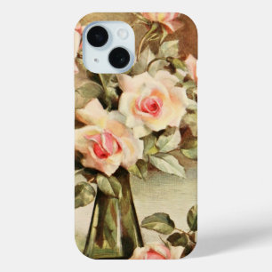 Coque Pour iPhone 15 Vintage Saint Valentin Amour Romance Roses roses r