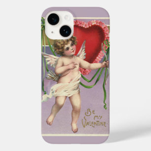 Coque Pour iPhone 14 Vintage Saint-Valentin victorienne avec coeur