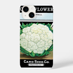 Coques Pour iPhone Vintage Seed Packet Étiquette Art, Cauliflower Lég
