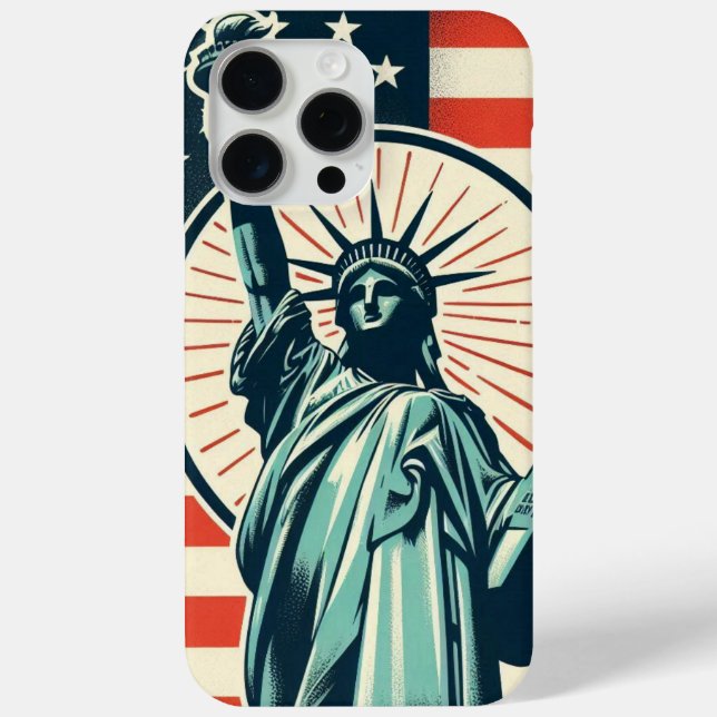 Coques Case-Mate iPhone Vintage, Statue de la Liberté (Verso)