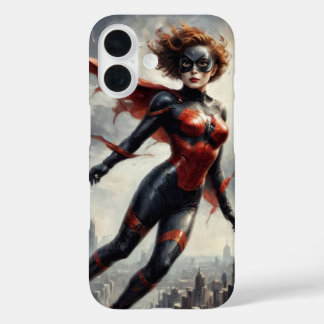 Coque Pour iPhone 16 Vintage Super Héros femme 1950s bande dessinée