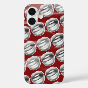 Coque Pour iPhone 16 Vintage Vixen foncé Cerise Rouge Vintage Bloke Sad