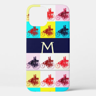 COQUE iPhone 12  VINTAGE VOITURES RASSEMBLANT POP ART MONOGRAM