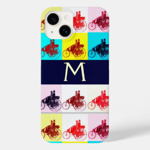 COQUE POUR iPhone 14 VINTAGE VOITURES RASSEMBLANT POP ART MONOGRAM