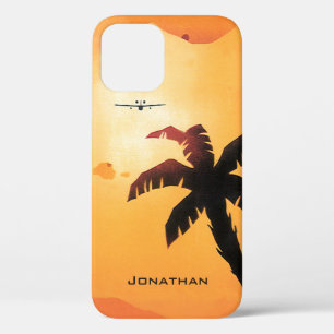 Case-Mate iPhone Case Vintage voyage, avion au-dessus des îles Hawaii