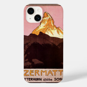Coques Pour iPhone Vintage voyage, Matterhorn Mountain, Suisse