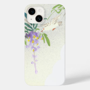 Coque Pour iPhone 14 Vintage Wisteria Bird Style asiatique