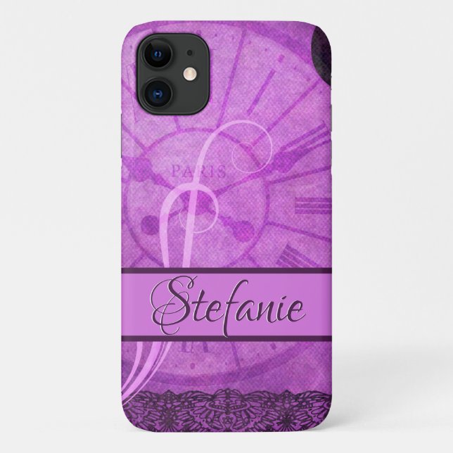 Coques Case-Mate iPhone Violet à Paris (Dos)