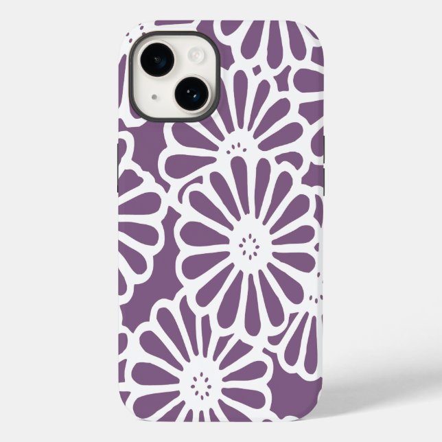Coques Case-Mate iPhone Violet Asiatique Moods Floral (Verso)