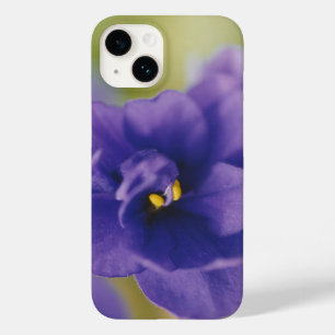Coque Pour iPhone 14 Violet bleu africain Saintpaulia