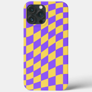 Case-Mate iPhone Case Violet et jaune rétro 