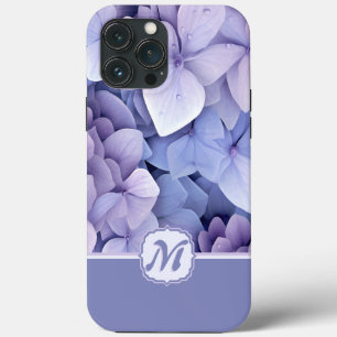 Case-Mate iPhone Case Violet Lilac Joli Hydrangea Monogramme