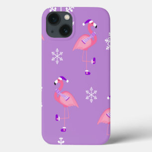 Case-Mate iPhone Case violet noël santa claus flamingo