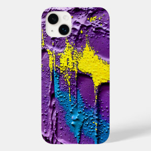 Coque Pour iPhone 14 Plus Violet Noir Jaune Explosion Couleur amusant