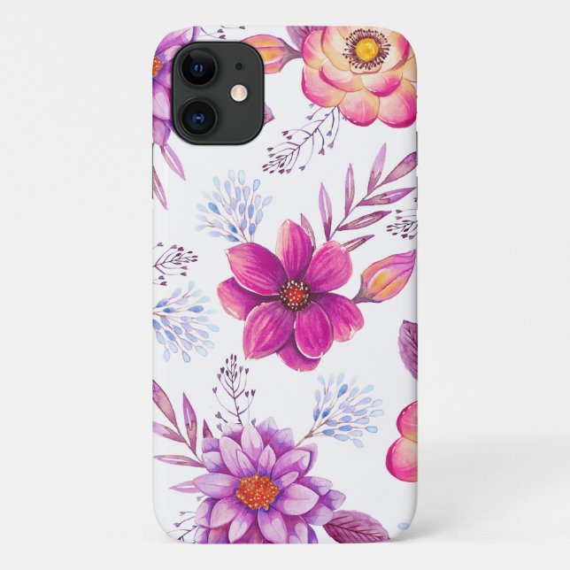 Coques Case-Mate iPhone Violet rose (Dos)