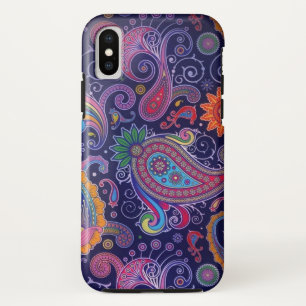 Coque Case-Mate Pour iPhone Violet Rose Paisley