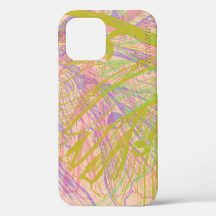 Case-Mate iPhone Case Violet rose papillon Abstrait or