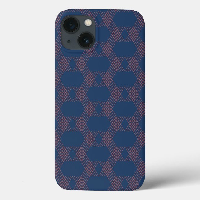 Coques Case-Mate iPhone Violet, rouge, tendance, art décoratif moderne coo (Verso)