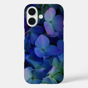 Coque Pour iPhone 16 Violet violet rose bleu hydrangée fleurie