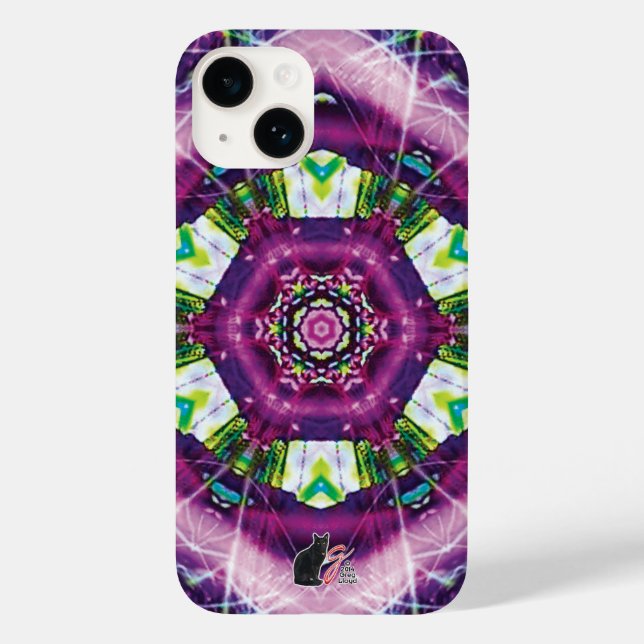 Coques Case-Mate iPhone Violette Kaléidoscope (Verso)