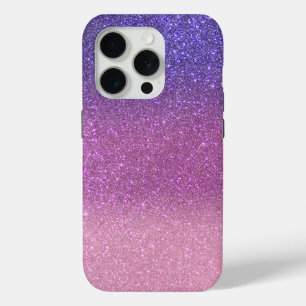 Coque iPhone 15 Pro Violette Princesse rose triple Parties scintillant