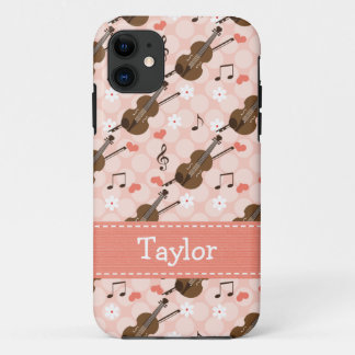 Coques Pour iPhone Violon rose